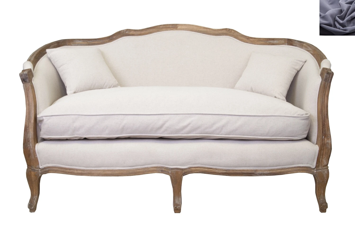 стильный Диван ампир Darcy 2 цвет серый на заказ