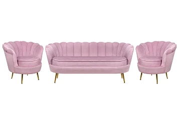 купить Комплект кресел и дивана ракушка Pearl Triple Pink
