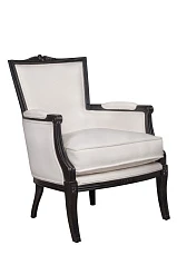 Мягкое полукресло с подлокотниками Tous white на заказ