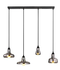 фото Люстра Boretto Smoke Glass Rectangle в интерьере