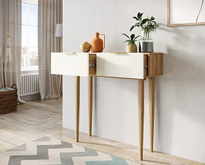 красивые Консоль с двумя ящиками "Line" LN16/GR1/beige в интернет-магазине