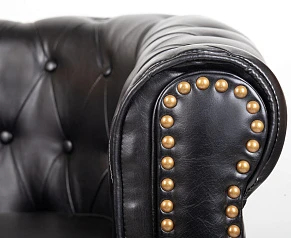 фото Кожаное кресло Karo Black V2