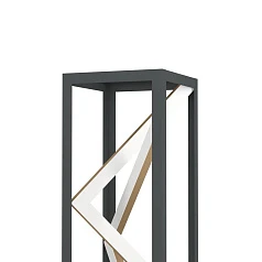 купить стильные 390419 Светод торшер с рег-кой цветовой темп-ры PENELA, 23W(LED) ,2700-6500K, 2300lm, алюминий, сталь, черный, золотой в интернет-магазине