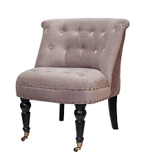 Низкое кресло Aviana Taupe Velvet в интерьере