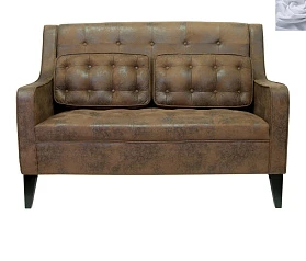 фото Дизайнерский двухместный диван Hublon Серый