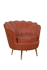 фото Низкое кресло ракушка Pearl Brown в интерьере