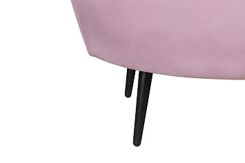 заказать Диван ракушка Pearl Triple Pink на черных ножках