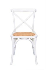 фото Стул ретро Cross Back White в интерьере