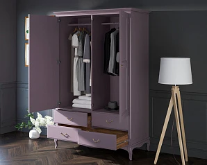 Шкаф "Leontina Lavanda" двустворчатый с ящиками арт ST9327KR2L