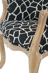 стильное Низкое кресло ретро каминное Kandy