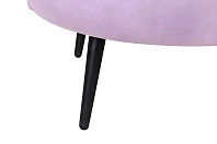 заказать Низкое кресло ракушка Pearl Purple на черных ножках