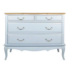 купить Комод «Leontina Blue» на 4 ящика арт ST9315B