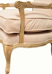 Мягкое полукресло с подлокотниками Nitro Beige Velvet в интернет-магазине