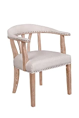 фото Мягкий стул с подлокотниками Tanner Beige в интерьере