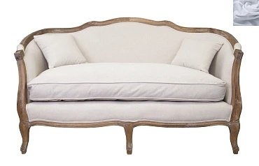 купить красивые Двухместный диван ампир Darcy 2 цвет серый в интернет-магазине