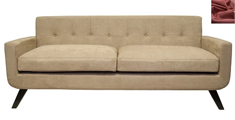 Диван скандинавский на ножках Uter красный