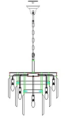 фото Люстра Odeon 3 Rings Chrome в интерьере
