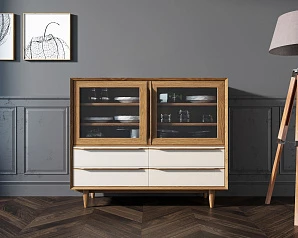 купить Буфет "Bruni white" низкий арт BR34WH в интернет-магазине