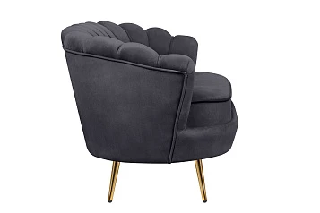 Дизайнерский двухместный диван Pearl Double Black в интерьере