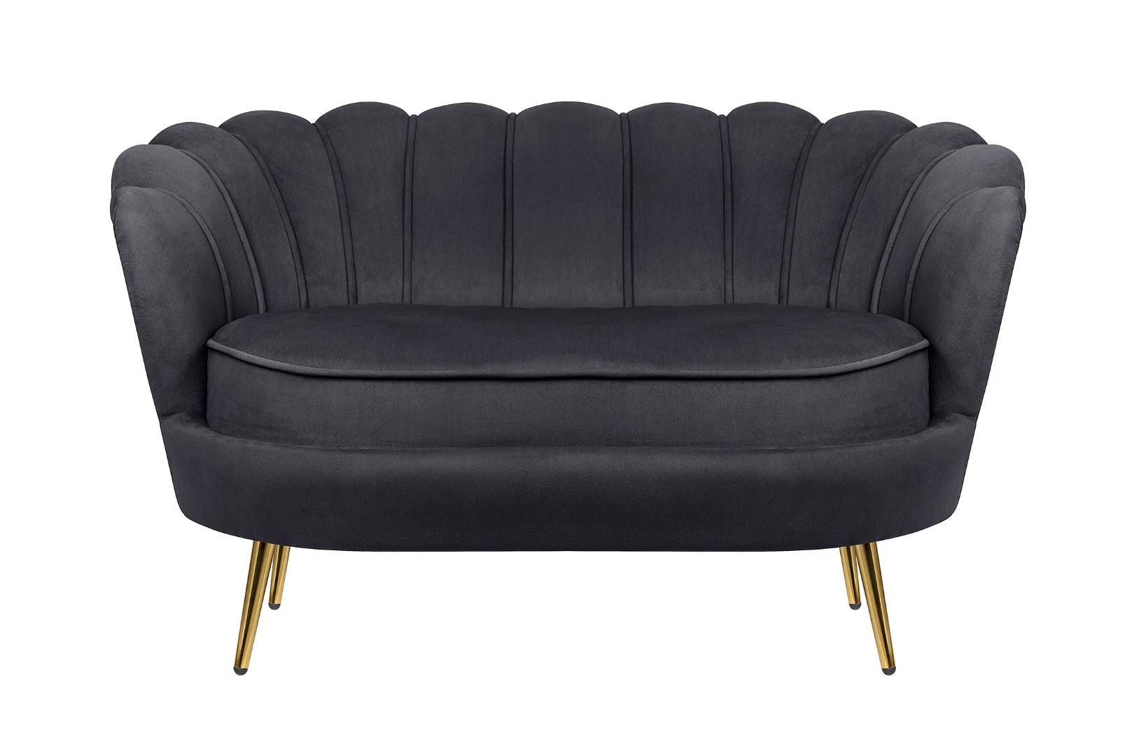 фото Дизайнерский двухместный диван Pearl Double Black в интерьере