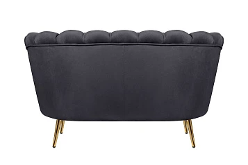 Дизайнерский двухместный диван Pearl Double Black в интерьере