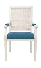 красивый Мягкий стул с подлокотниками Wilton White в интернет-магазине