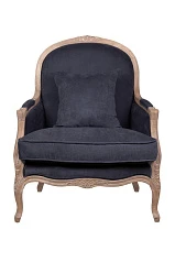 Мягкое кресло с подлокотниками Aldo Black в интернет-магазине