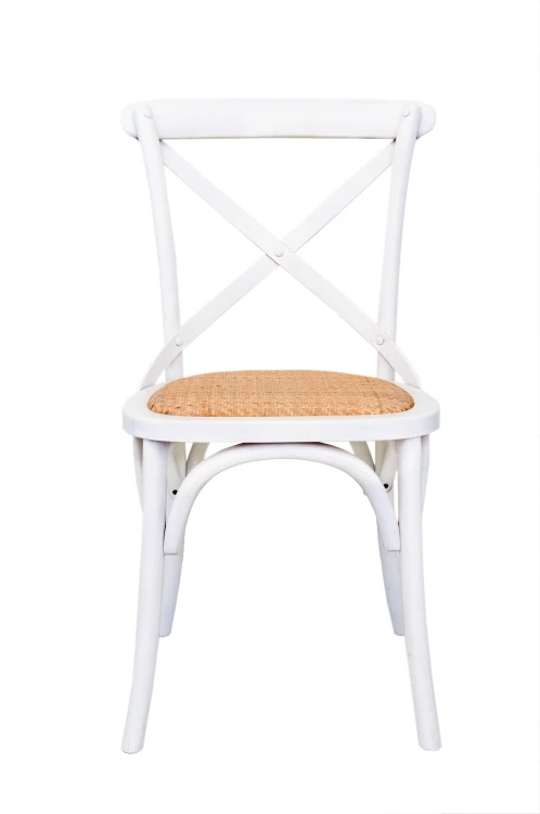 купить Стул ретро Cross Back White
