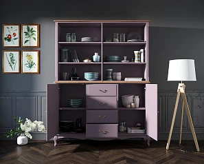 красивые Шкаф Leontina Lavanda с открытым верхом арт ST9351/2L на заказ