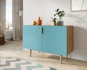 Комод с двумя дверками "Line" LN01/GR1/blue в интернет-магазине