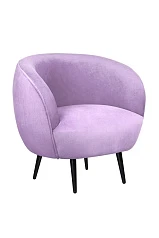 Мягкое кресло Benee Purple на черных ножках на заказ