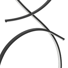 купить 901271 Светод торшер SERPINS, 20W(LED), алюминий, сталь, черный, пластик, белый, 3000K, 2500lm в интернет-магазине