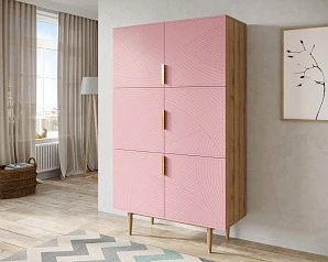 заказать Большой комод с шестью дверками "Line" LN04/GR1/pink
