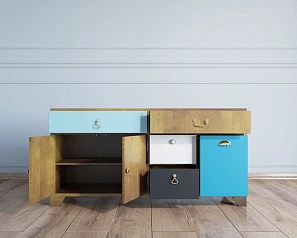 купить стильные Комод большой под TV «Aquarelle»  арт RE-41