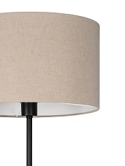 купить 900862 Торшер с ножным выключателем FENIGLIA, 1X40W (E27), H1510, сталь, черный / текстиль, лен, беж в интернет-магазине