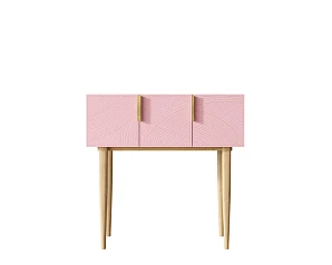 фото Консоль с тремя дверками "Line" LN15/GR1/pink в интерьере