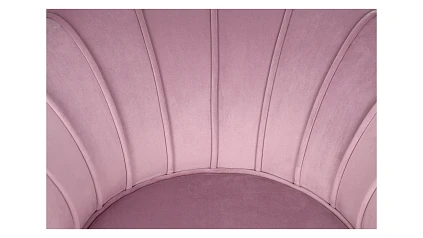 Кресло с пуфом ракушка Pearl Pink
