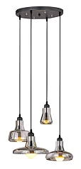 стильные Люстра Boretto Smoke Glass Round