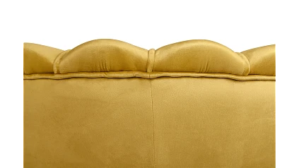 Кресло с пуфом ракушка Pearl Yellow