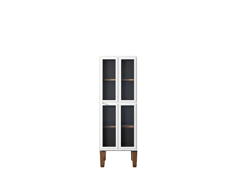 заказать Шкаф-витрина "Andersen" с рифлеными стеклами арт AN14WH