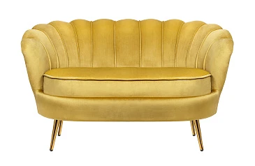 купить стильный Дизайнерский двухместный диван Pearl Double Yellow в интернет-магазине