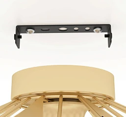 купить 43908 Потолочный светильник CARLTON, 1X60W (E27), ?470, сталь, золотой