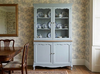 Буфет "Леонтина (Leontina)" в голубом цвете двухстворчатый  арт ST9332B