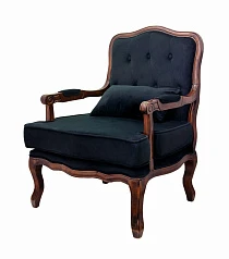 красивое Полукресло в стиле модерн Nitro Button черное