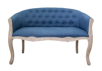 стильный Дизайнерский двухместный диван Kandy Double Blue цвет голубой