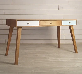 купить Рабочий стол "Aquarelle Birch" с тремя ящиками арт RE-36ETG в интернет-магазине