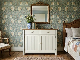 купить красивый Комод "Оливия (Olivia)" из березы в бежевом цвете арт GA4005-1C