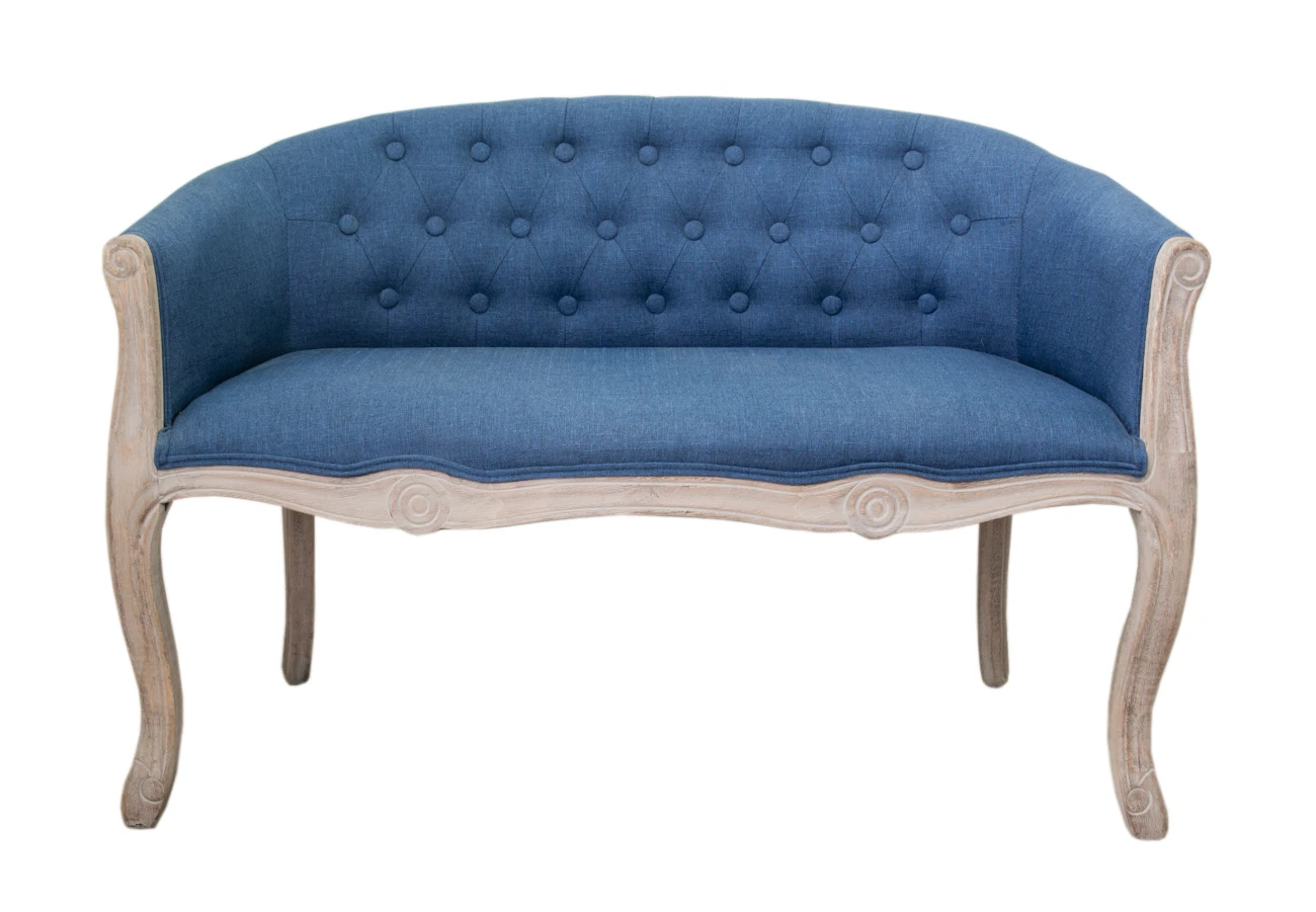 стильный Дизайнерский двухместный диван Kandy Double Blue цвет голубой на заказ