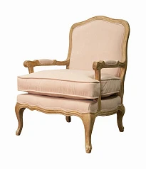 Мягкое полукресло с подлокотниками Nitro Beige Velvet в интернет-магазине