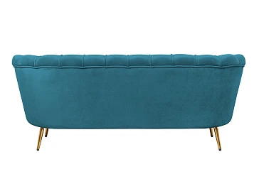 Диван ракушка для гостиниц Pearl Triple Marine Velvet